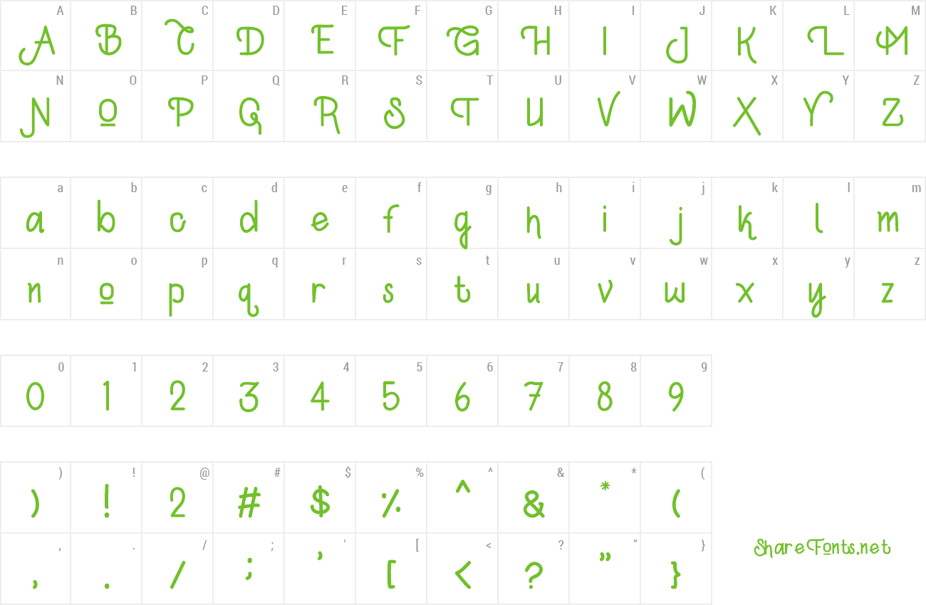 Font Kylie Jeslyn preview